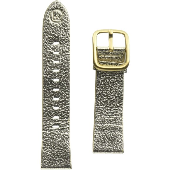 Gold 22mm Genuine Leather Watch Band BRAND NEW - Picture 1 of 3